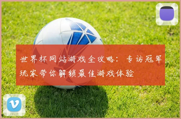 世界杯网站游戏全攻略：专访冠军玩家带你解锁最佳游戏体验